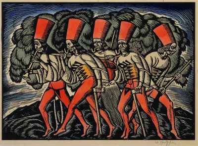 March of bandits av Władysław Skoczylas