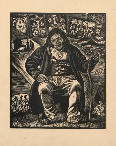 Stary gazda I av Władysław Skoczylas