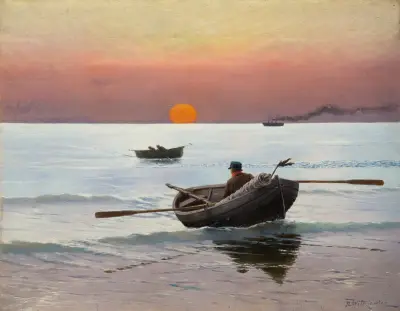 Sunset on the Sea av Stanisław Witkiewicz