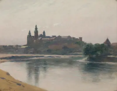 Wawel from the Vistula Side av Stanisław Witkiewicz