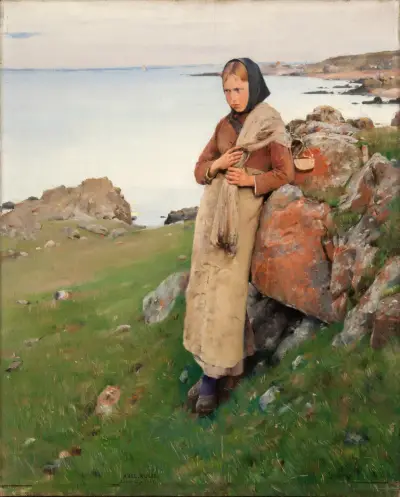 Fishergirl from Skåne av Axel Kulle