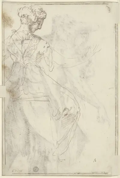 Sitting woman av Baccio Bandinelli