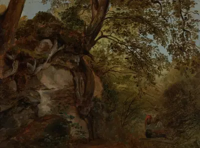 Trädstudie av Johann Baptist Kirner