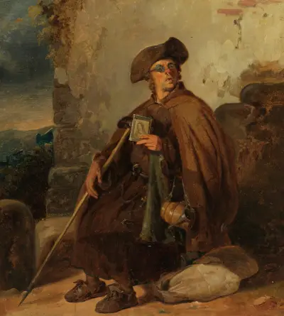 Sittande pilgrim av Johann Baptist Kirner