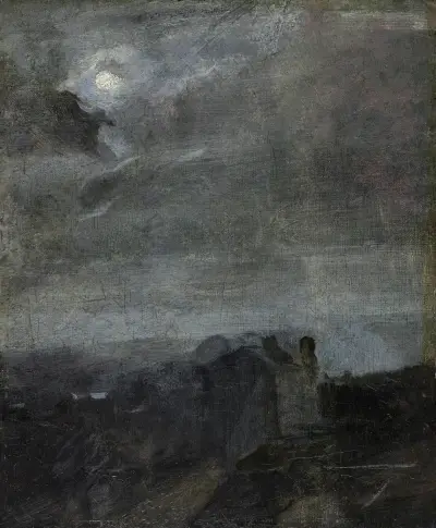 Crépuscule, effet de lune av Jean-Baptiste Carpeaux