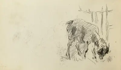 Studie av en get av Jean-Baptiste Carpeaux