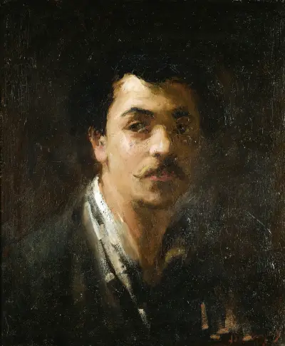 Porträtt av skulptören Alexandre Falguière av Jean-Baptiste Carpeaux