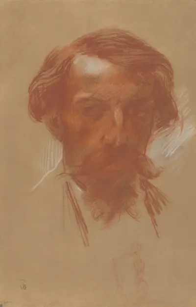 Självporträtt av Jean-Baptiste Carpeaux