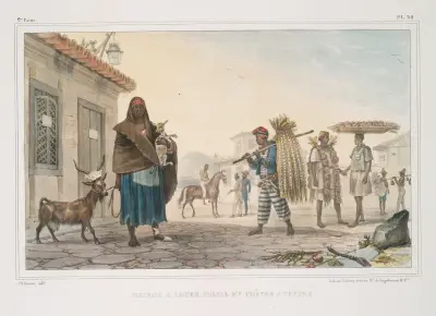 Maison à louer, cheval et chèvre à vendre av Jean Baptiste Debret