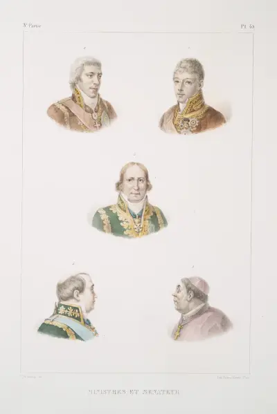 Ministres et senateur av Jean Baptiste Debret