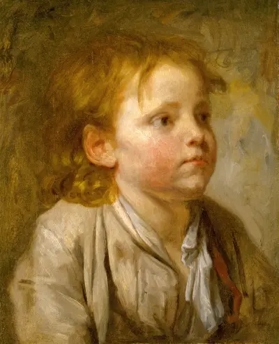 Huvud av en ung pojke av Jean-Baptiste Greuze