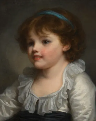 Porträtt av en flicka av Jean-Baptiste Greuze