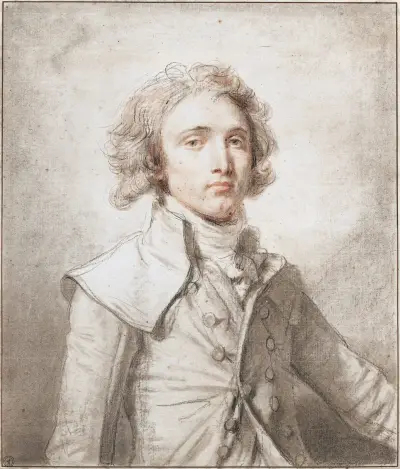 Porträtt av en ung gentleman av Jean-Baptiste Greuze