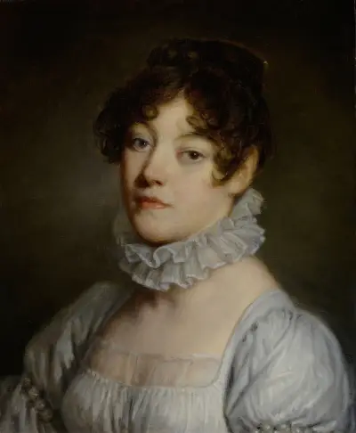 Porträtt av en ung kvinna av Jean-Baptiste Greuze
