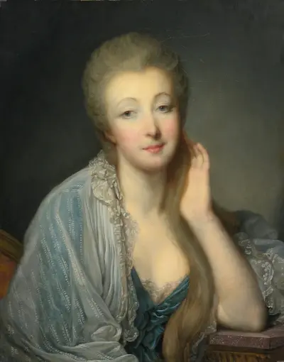 Porträtt av grevinnan du Barry av Jean-Baptiste Greuze