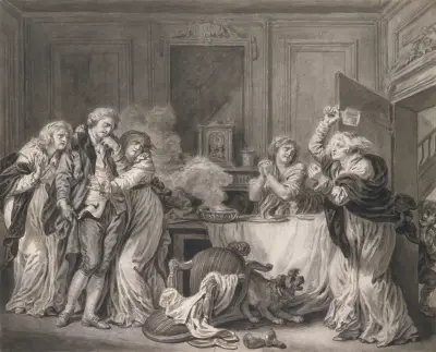 Den arga hustrun av Jean-Baptiste Greuze
