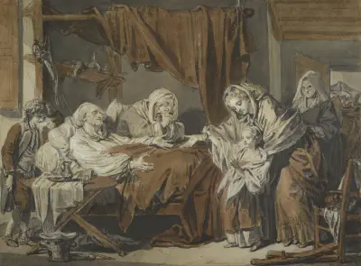 Den välgörande kvinnan av Jean-Baptiste Greuze