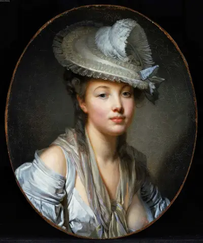 Den vita hatten av Jean-Baptiste Greuze