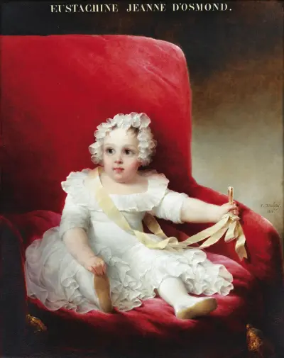 Porträtt av Eustachine-Jeanne d’Osmond av Jean-Baptiste Isabey