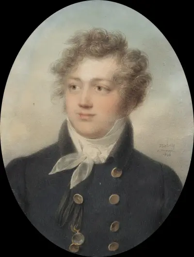 Portrait of a Man, possibly Alexander I, Emperor of Russia av Jean-Baptiste Isabey
