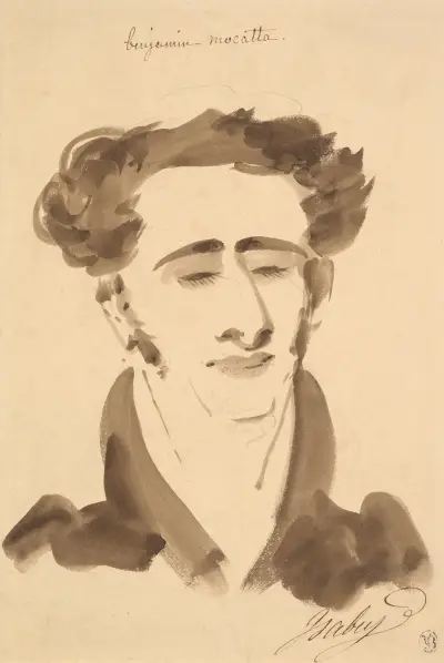 Porträtt av Benjamin Mocatta (1802–1865) av Jean-Baptiste Isabey