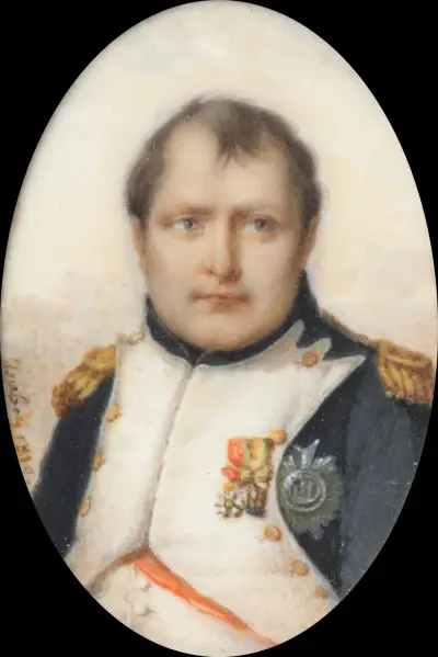 Porträtt av Napoleon I, fransmännens kejsare av Jean-Baptiste Isabey