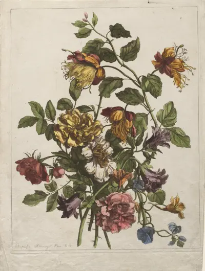 Bouquet of flowers av Jean-Baptiste Monnoyer
