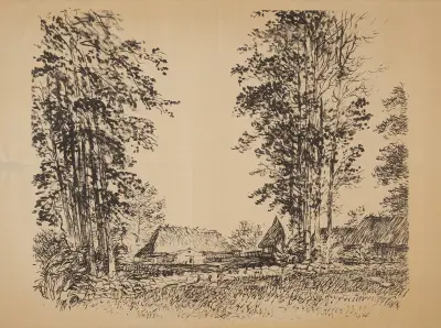 Chałupy w Brzegach, 1947 – nr 2 av Edmund Bartłomiejczyk
