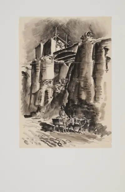 Motyw z Tirnowa, 1937 av Edmund Bartłomiejczyk