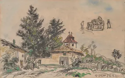 À la Côte-Saint-André av Johan Barthold Jongkind