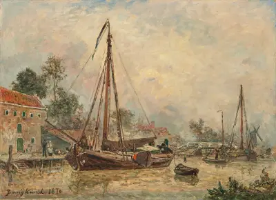 Omnejd av Dordrecht av Johan Barthold Jongkind