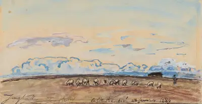 La Côte Saint André av Johan Barthold Jongkind