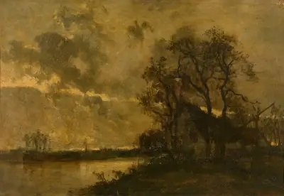 Landskap av Johan Barthold Jongkind
