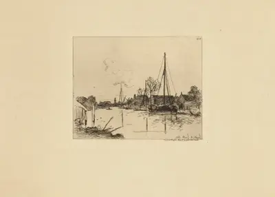 Le Canal av Johan Barthold Jongkind