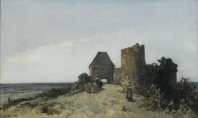 Ruins of the Rosemont castle av Johan Barthold Jongkind