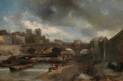 Pont Neuf av Johan Barthold Jongkind