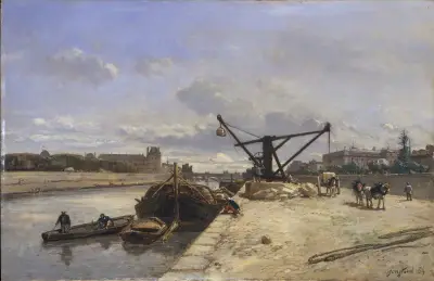 Vy från Quai d'Orsay av Johan Barthold Jongkind