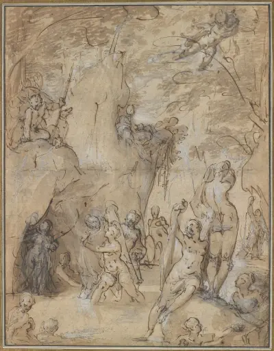 Diana and Actaeon av Bartholomaeus Spranger