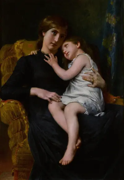 A Warm Embrace av Léon-Jean-Basile Perrault