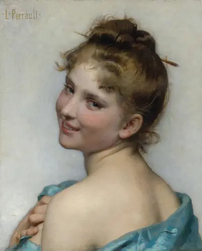 A Young Beauty av Léon-Jean-Basile Perrault