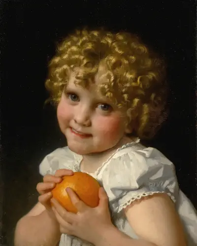 Fillette À L’orange av Léon-Jean-Basile Perrault