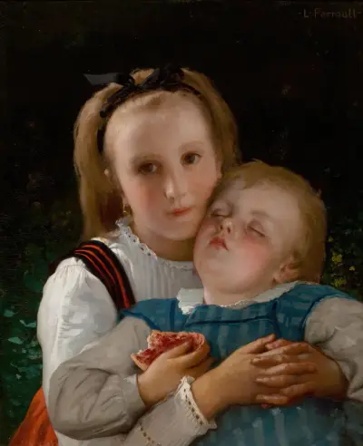 L’ amour Fraternel av Léon-Jean-Basile Perrault
