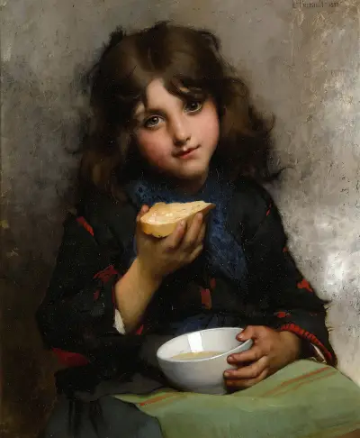 Le Goûter av Léon-Jean-Basile Perrault