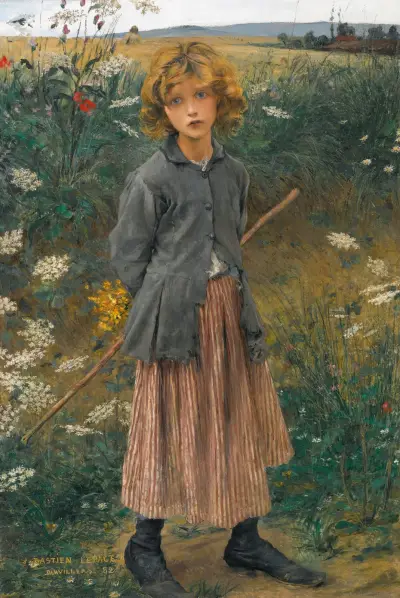 Fleur Du Chemin (La Petite Bergère) av Jules Bastien-Lepage