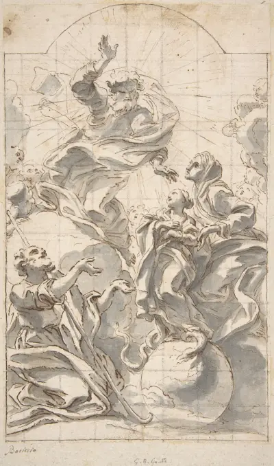 Allegory of the Immaculate Conception av Giovanni Battista Gaulli