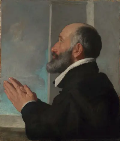 Portrait of a Donor av Giovanni Battista Moroni