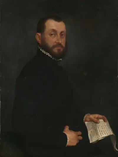 Portrait of a Man, 1565 av Giovanni Battista Moroni