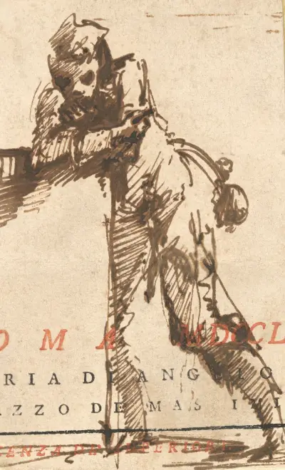 A Man Leaning on a Structure (later 1760s) av Giovanni Battista Piranesi