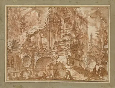 An Ancient Port av Giovanni Battista Piranesi