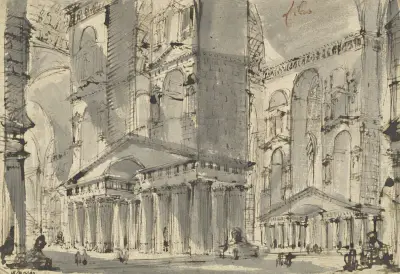 Fantasy of an Ancient Bath av Giovanni Battista Piranesi